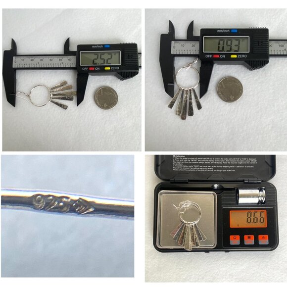 Silpada Sterling Silver 925 "Nod To Mod" Chandelier Hammered Dangle Earrings - Picture 10 of 16